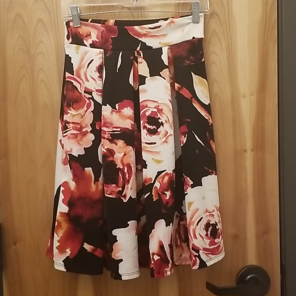 Poetry Pleated Flare Skirt